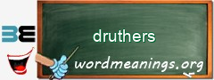 WordMeaning blackboard for druthers